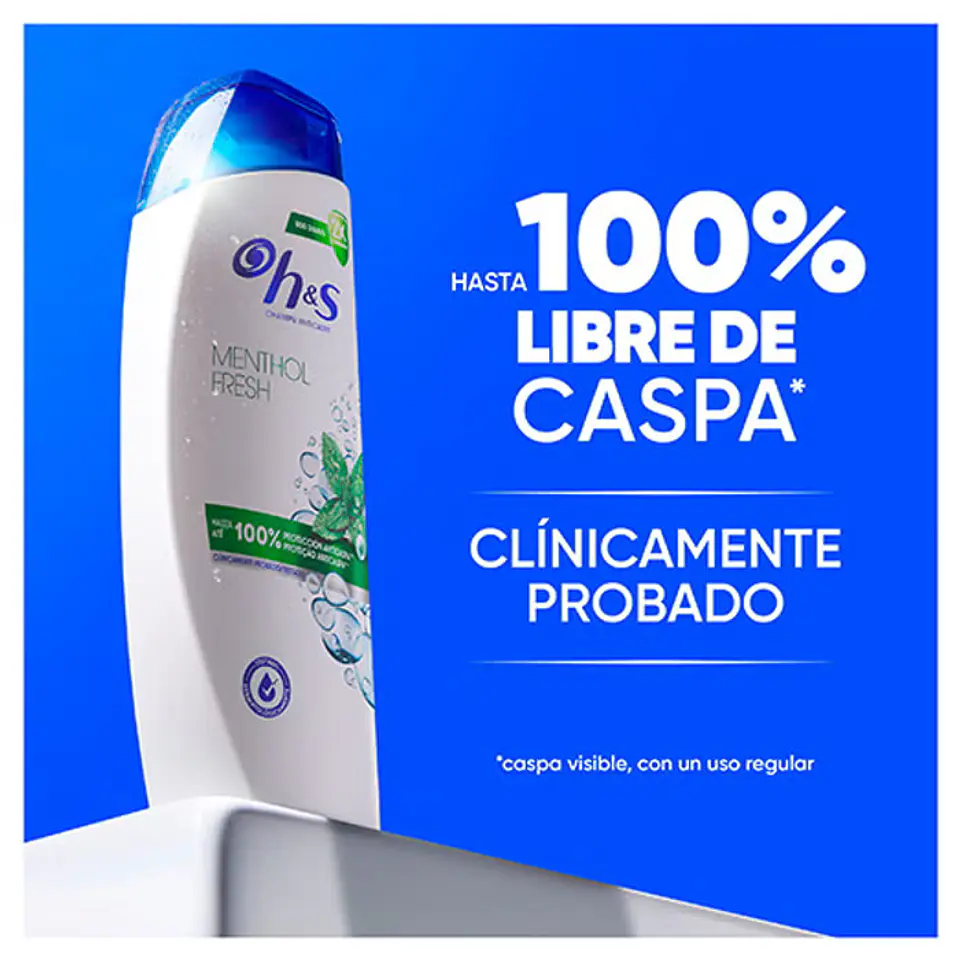 Champú anti-caspa mentol refrescante 3