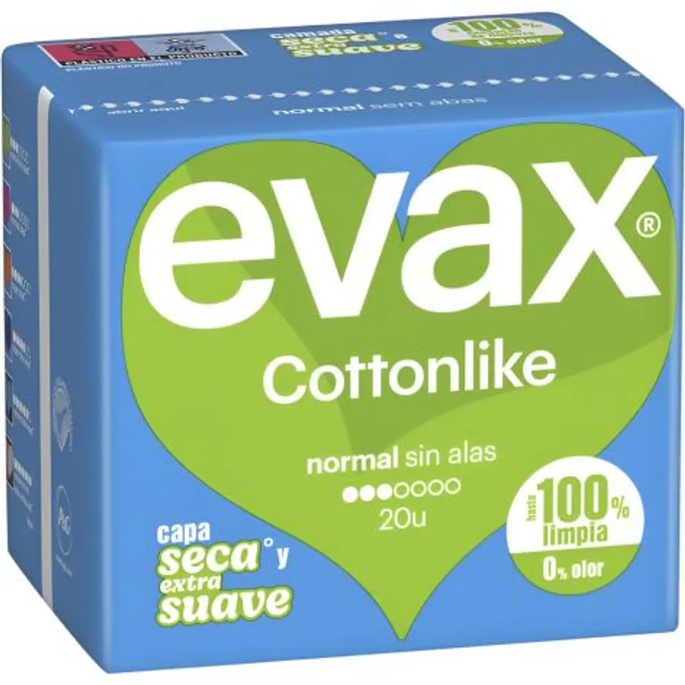 Compresas Cottonlike Normal Sin Alas 1