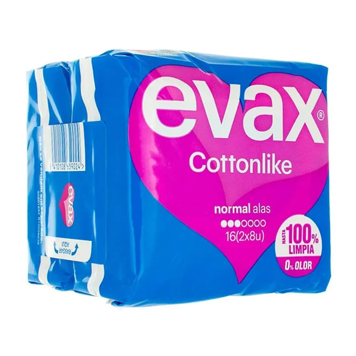 Evax compresas cottonlike normal con alas 1