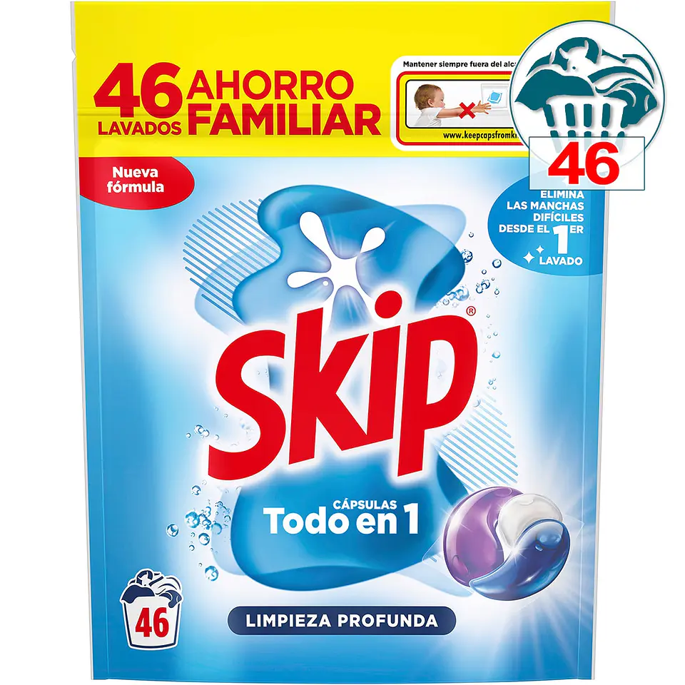 Detergente cápsulas Limpieza Profunda Todo en 1 1