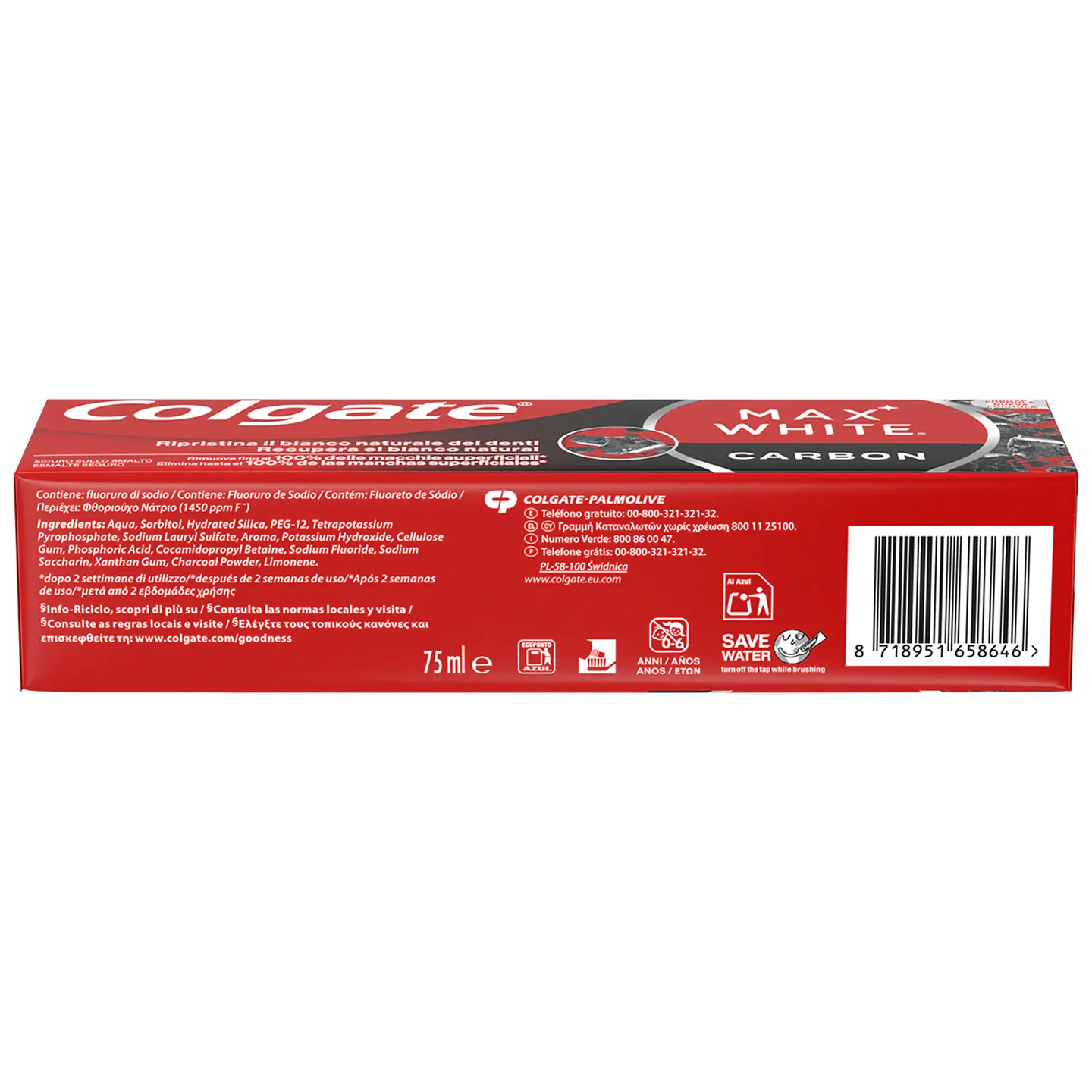 Pasta de dientes blanqueadora Carbón 2