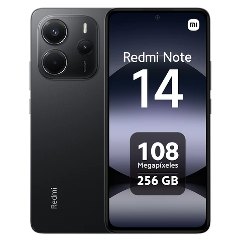 Móvil Xiaomi Redmi Note 14 256GB + 8GB RAM - Negro