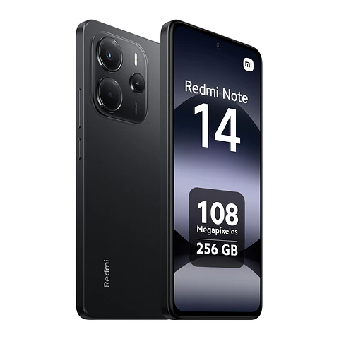 Móvil Xiaomi Redmi Note 14 Pro 256GB + 8GB RAM - Negro