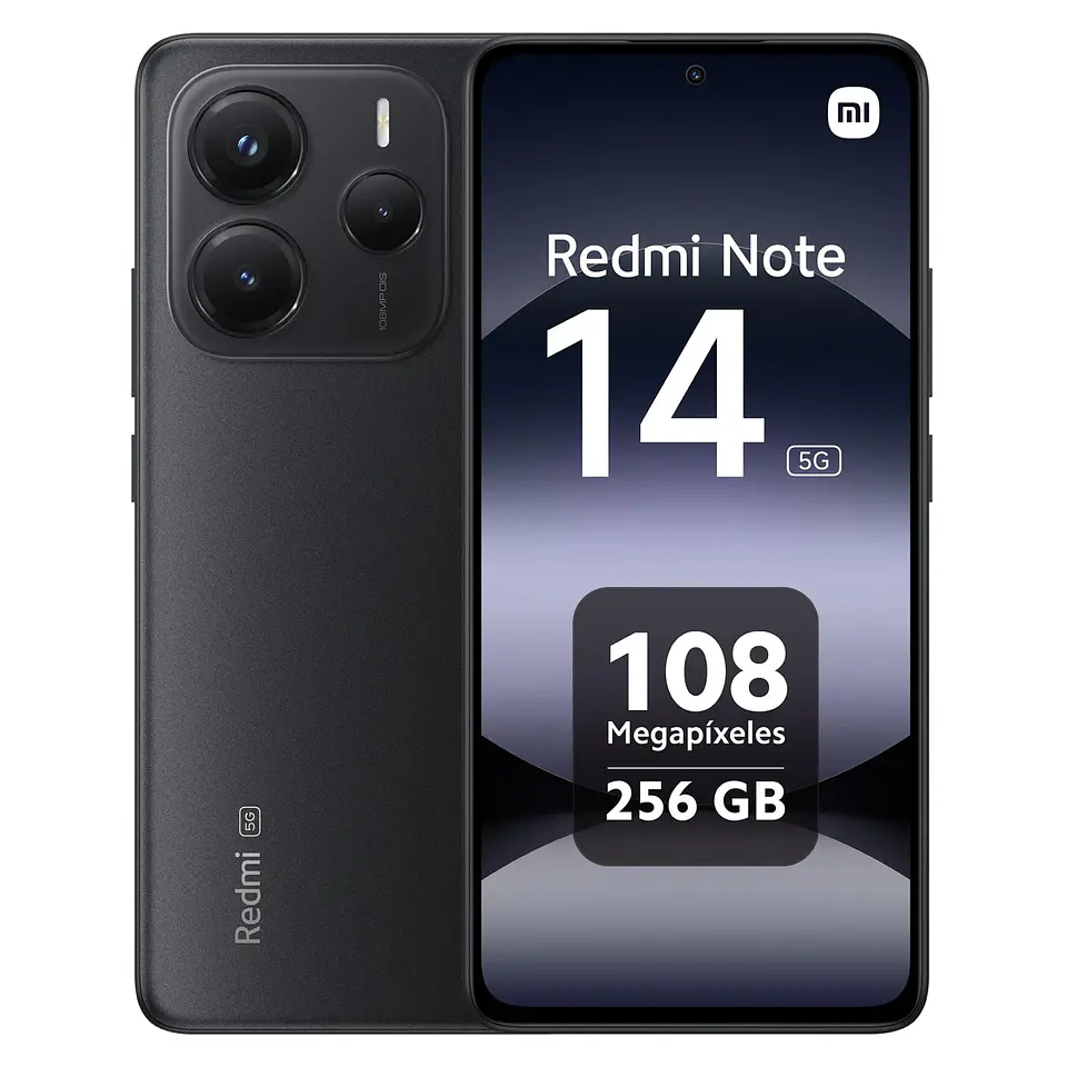 Móvil Xiaomi Redmi Note 14 5G 256GB + 8GB RAM - Negro 1