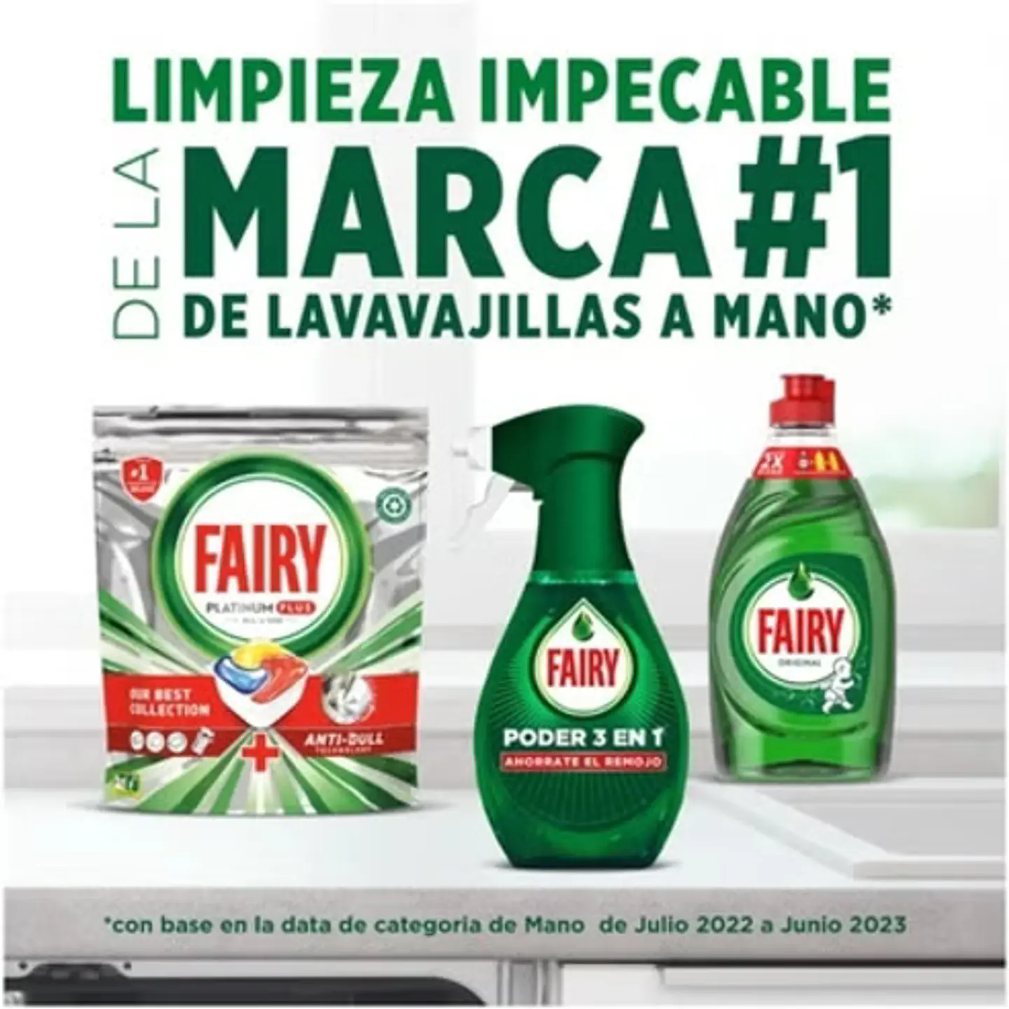 Lavavajillas mano fresh FAIRY spray 500ml 5