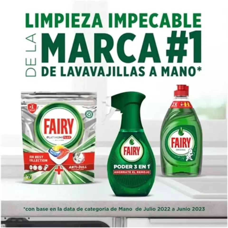 Lavavajillas mano fresh FAIRY spray 500ml 5