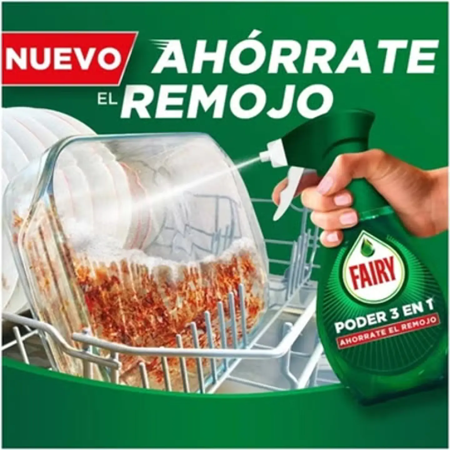 Lavavajillas mano fresh FAIRY spray 500ml 6