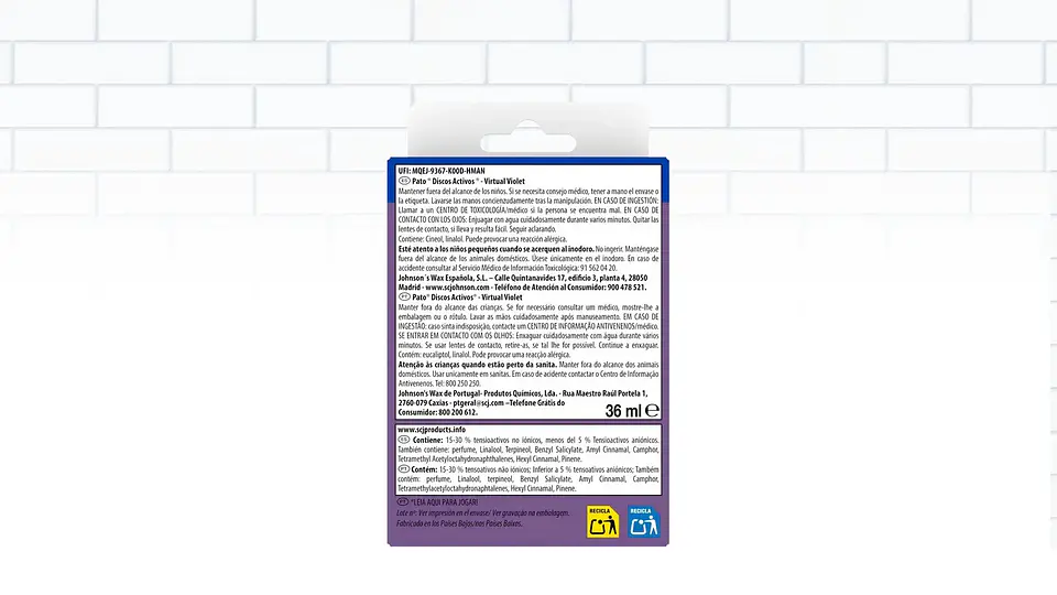 Discos activos virtual violet Pato 2