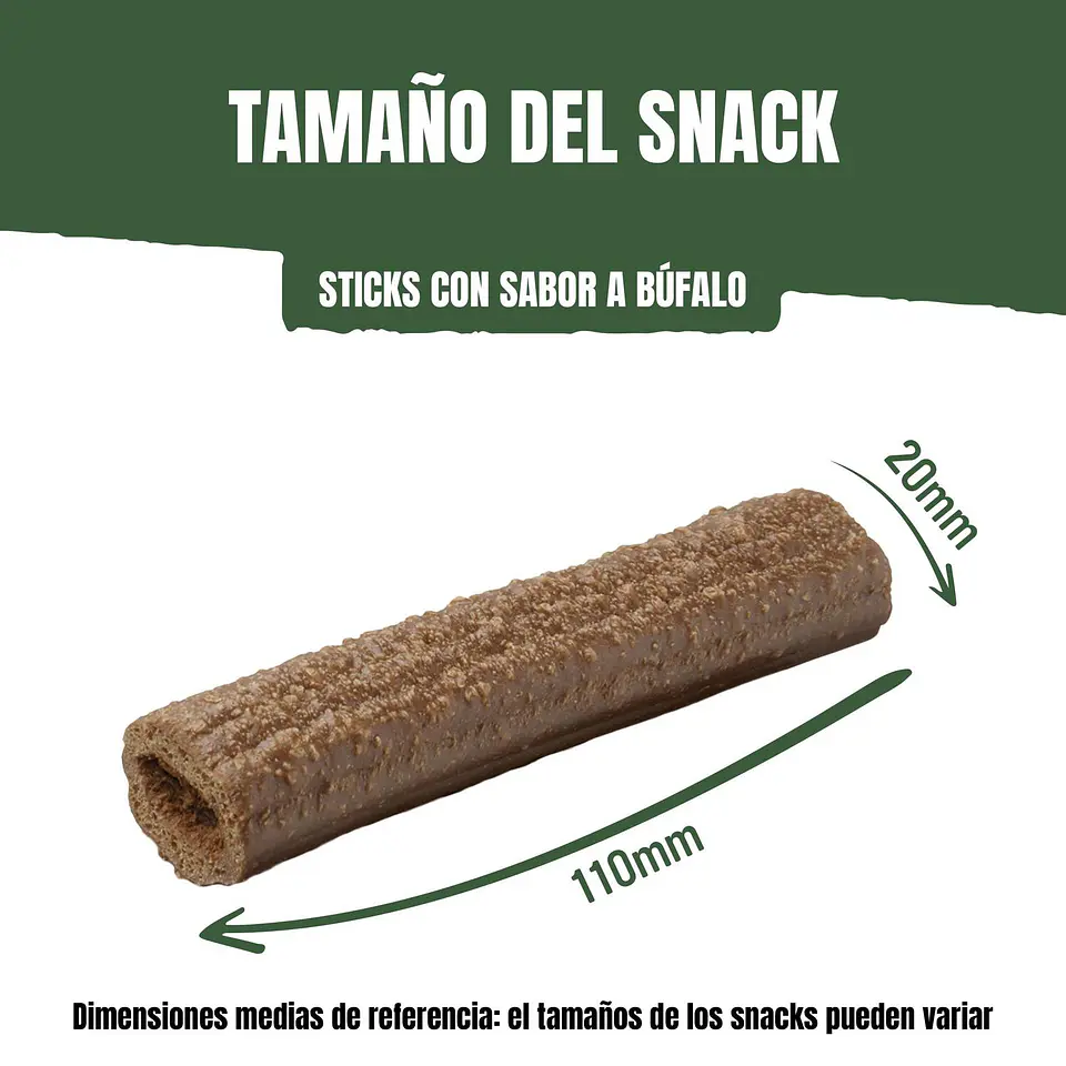 Snack para perros sabor búfalo Purina Adventuros Sticks 4