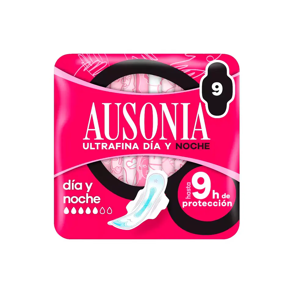 Ausonia Compresas Ultrafinas Alas Día y Noche 1