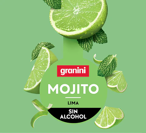 Mocktail mojito lima sin alcohol