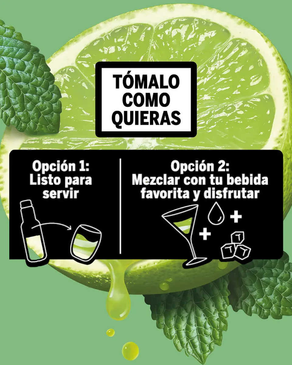 Mocktail mojito lima sin alcohol 3