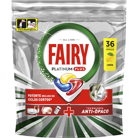Detergente lavavajillas Platinum Plus Limón