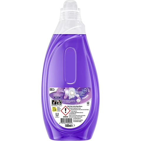 Detergente máquina líquido para ciclos cortos Ropa Blanca