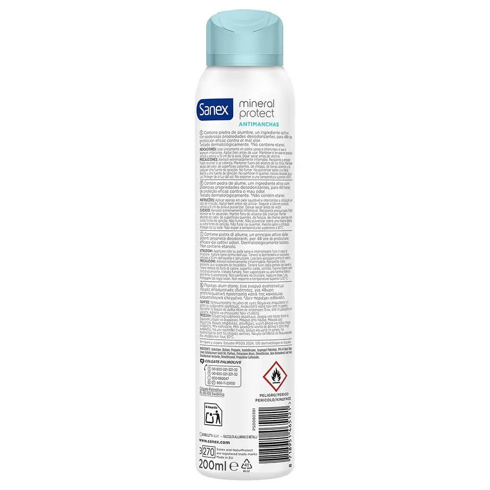 Desodorante Mineral-Protect con piedra de alumbre anti-manchas unisex 48 h 3