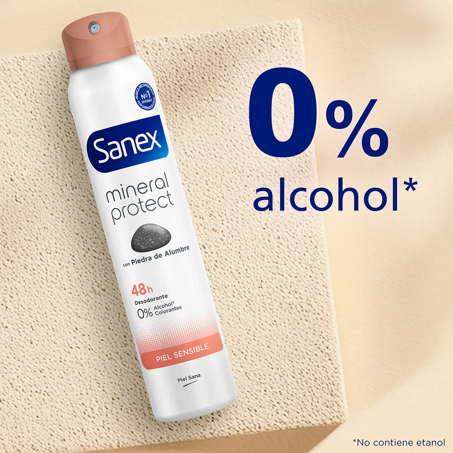 Desodorante con piedra de alumbre para piel sensible 0% alcohol 48h unisex 5
