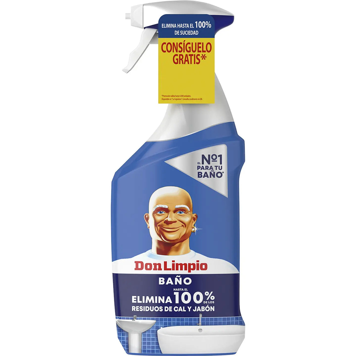 Limpiador de baño elimina 100% los residuos de cal y jabón 1