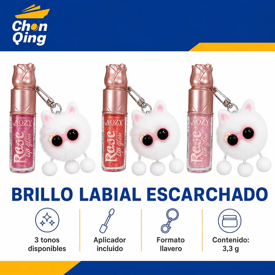Brillo Labial Escarchado COD AL103 3