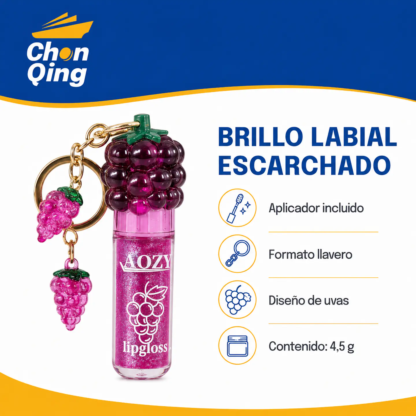 Brillo Labial Escarchado COD AL111 3