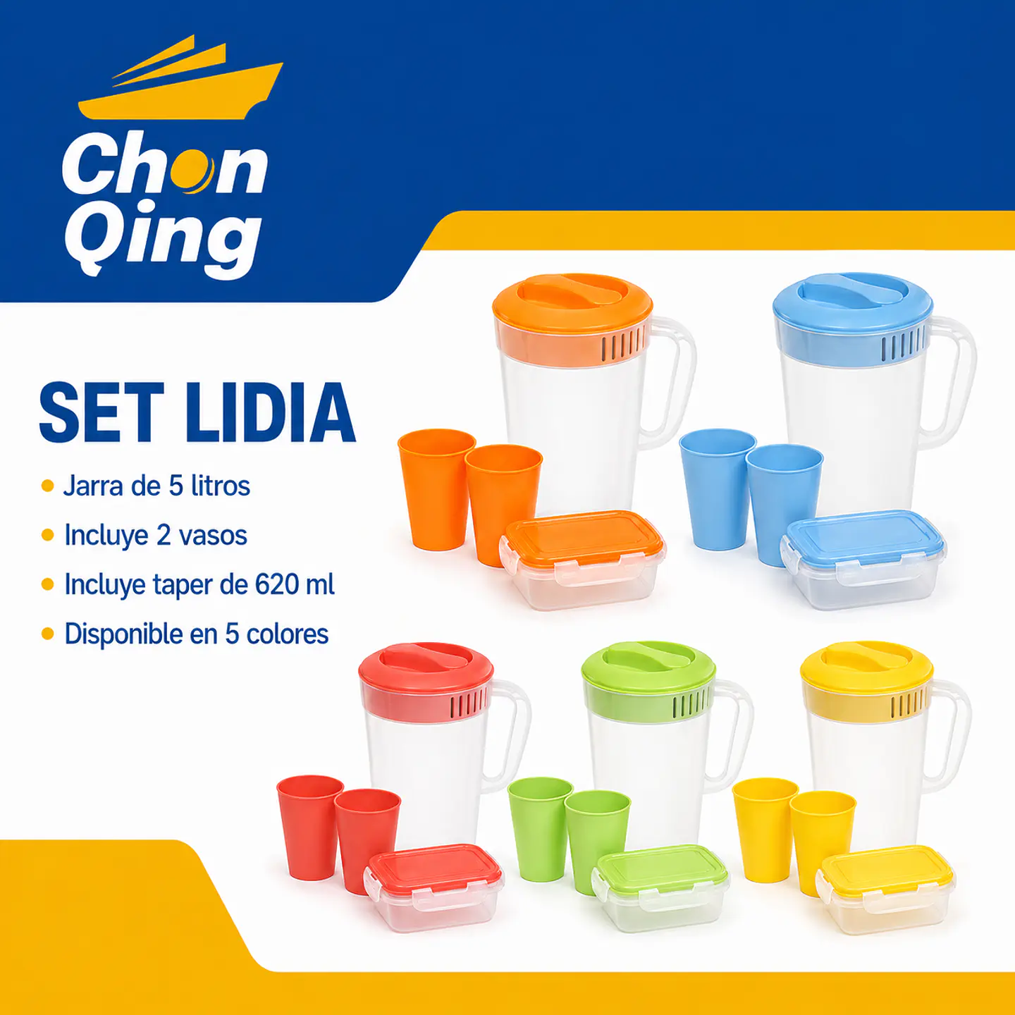 JARRA LIDIA DE 5 LITROS COD M0104T000 6