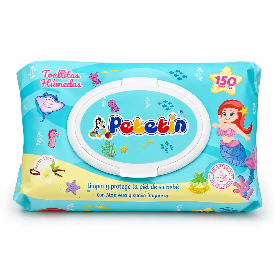 PAÑITOS HUMEDOS X 150 UNIDADES COD 3
