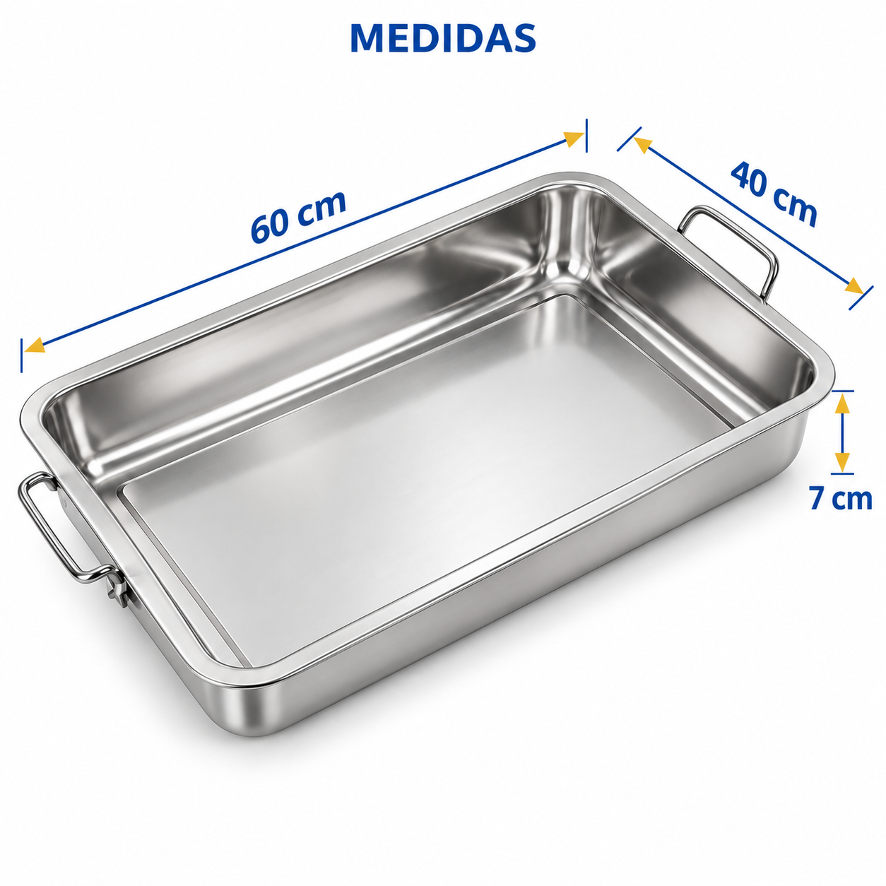 Bandeja Metálica Con Asas 4