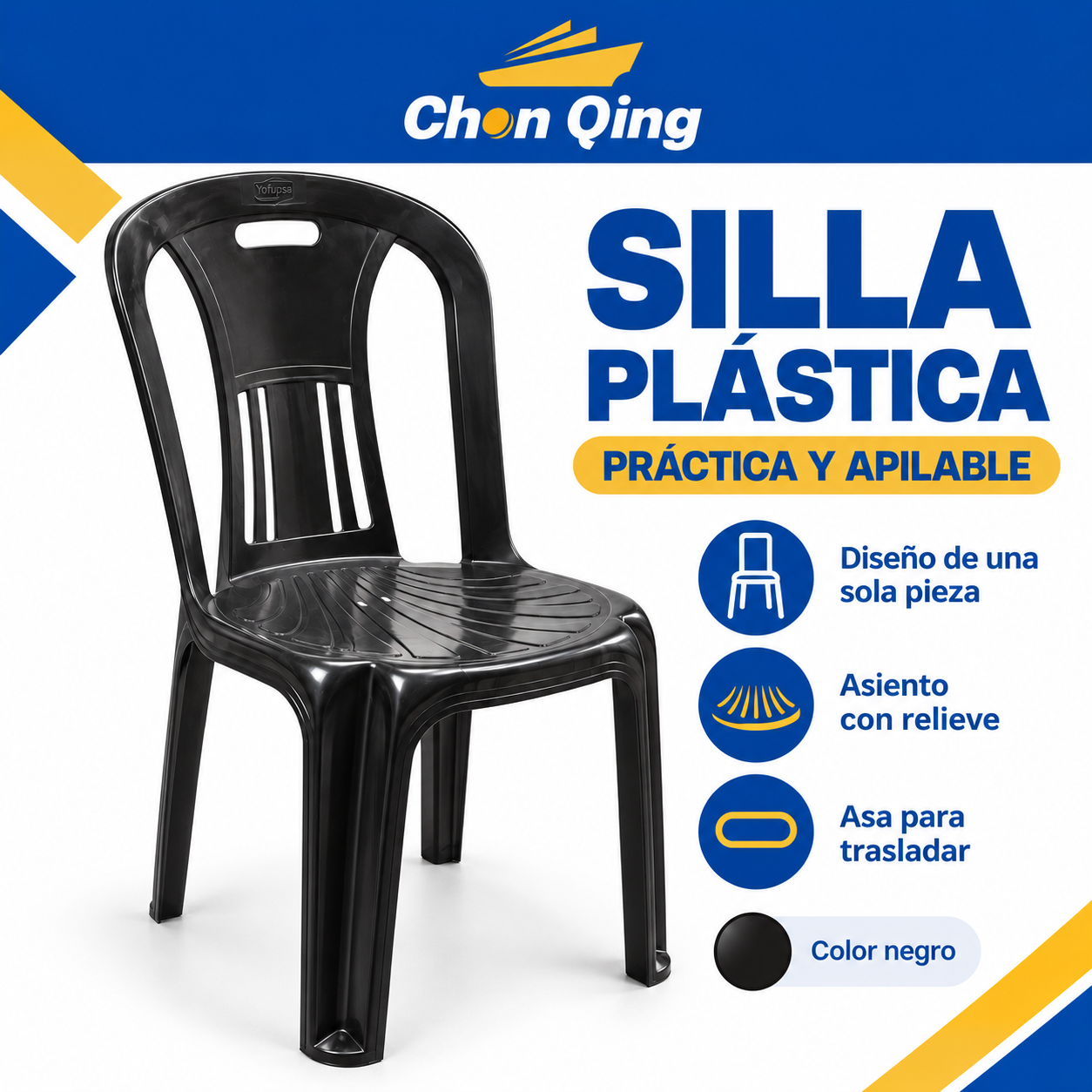 SILLA PLÁTICA COD  3