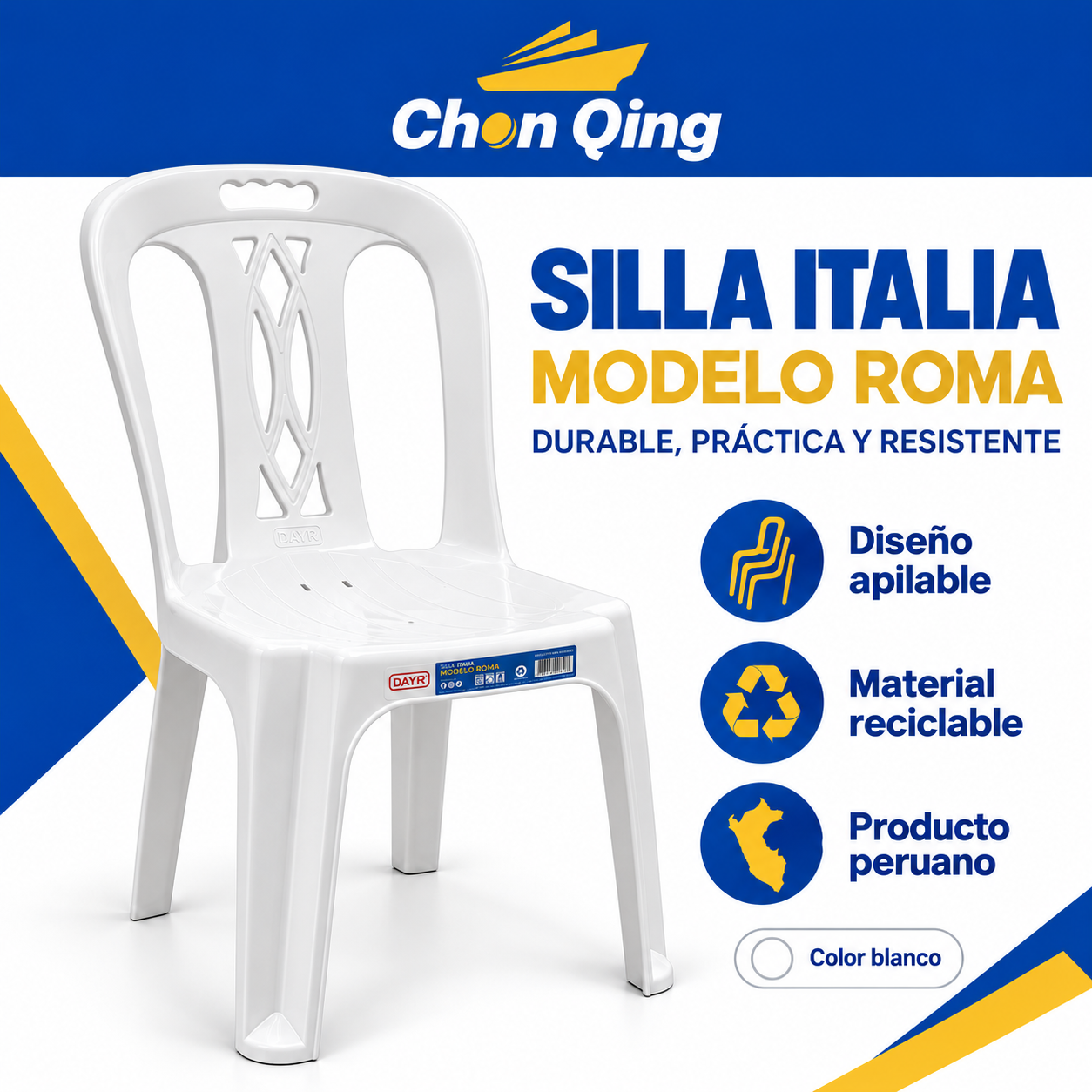 Silla Plástica cod 4