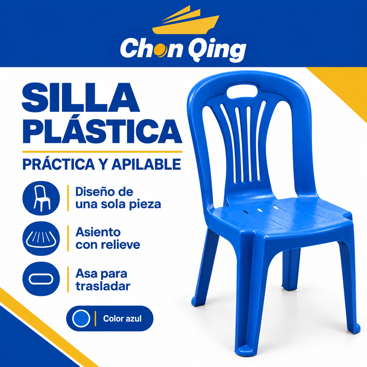 Silla Plástica cod  3