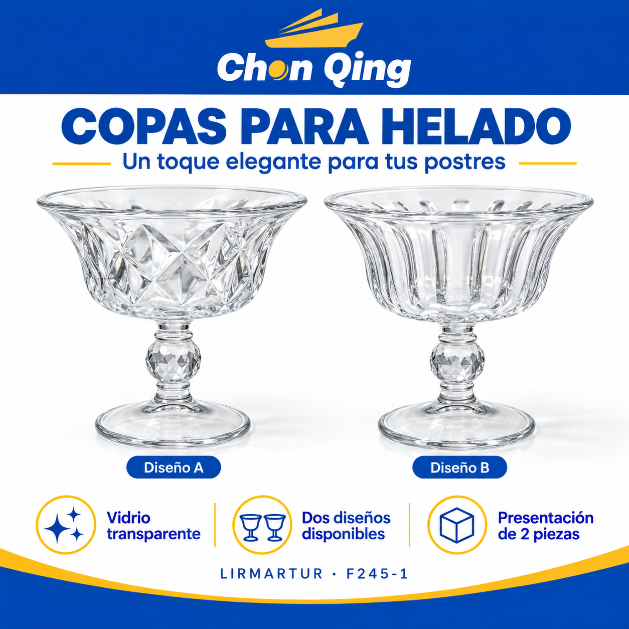 Copas Para Helado X2 PZS 7