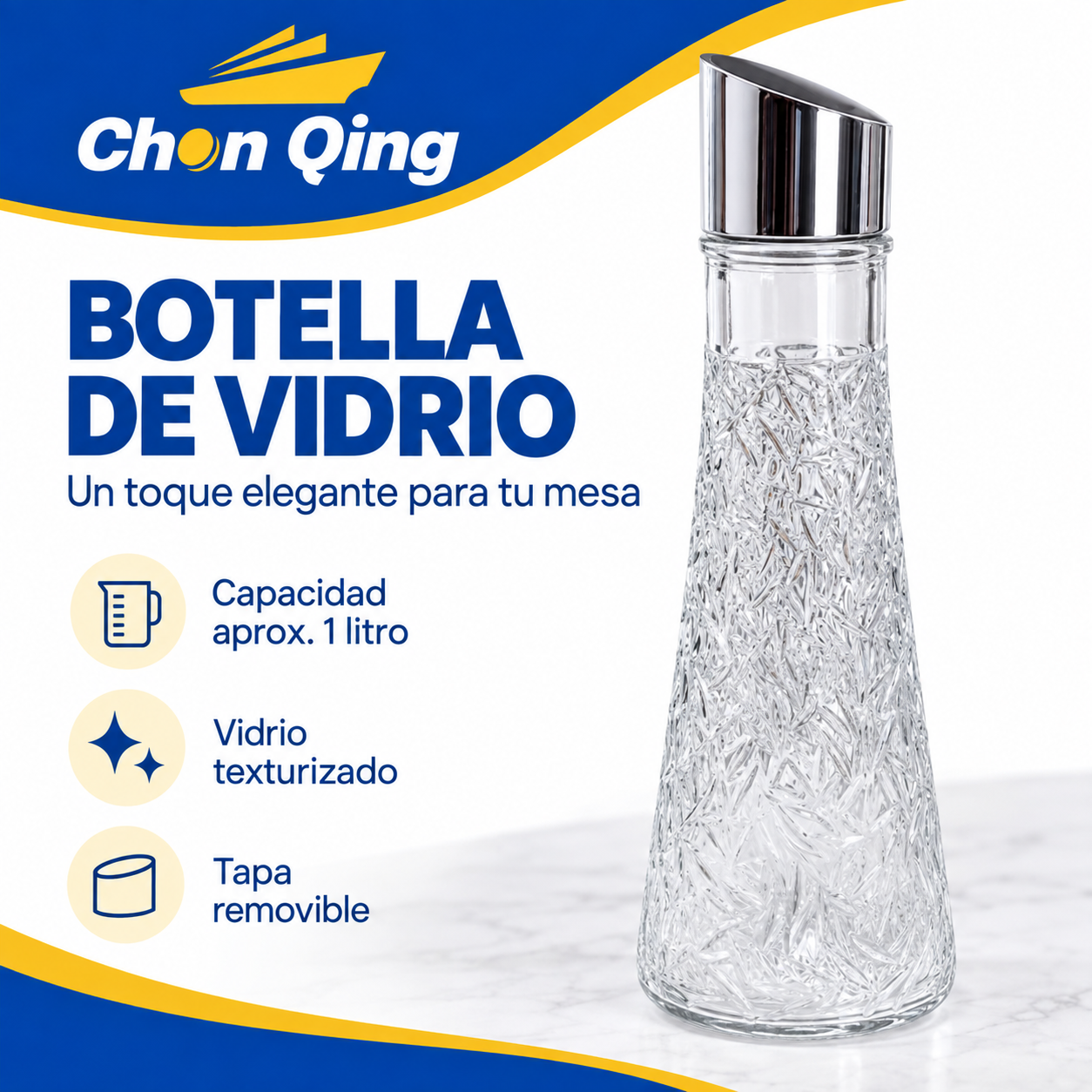 Botella De Vidrio 6