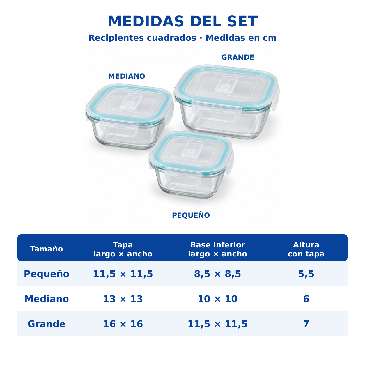 Set De Tapers De Vidrio X 3 PZS 4