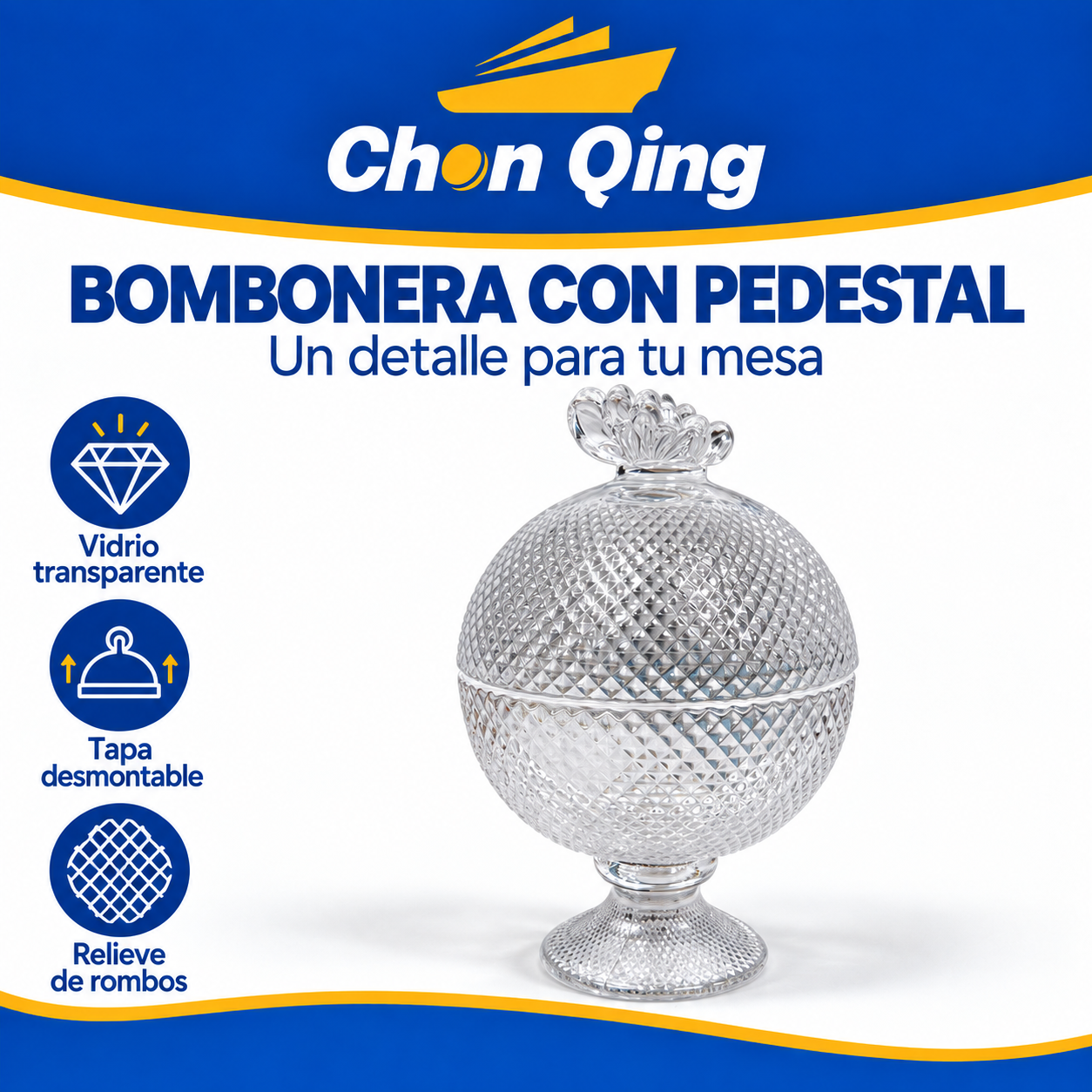 Bombonera con Pedestal 3