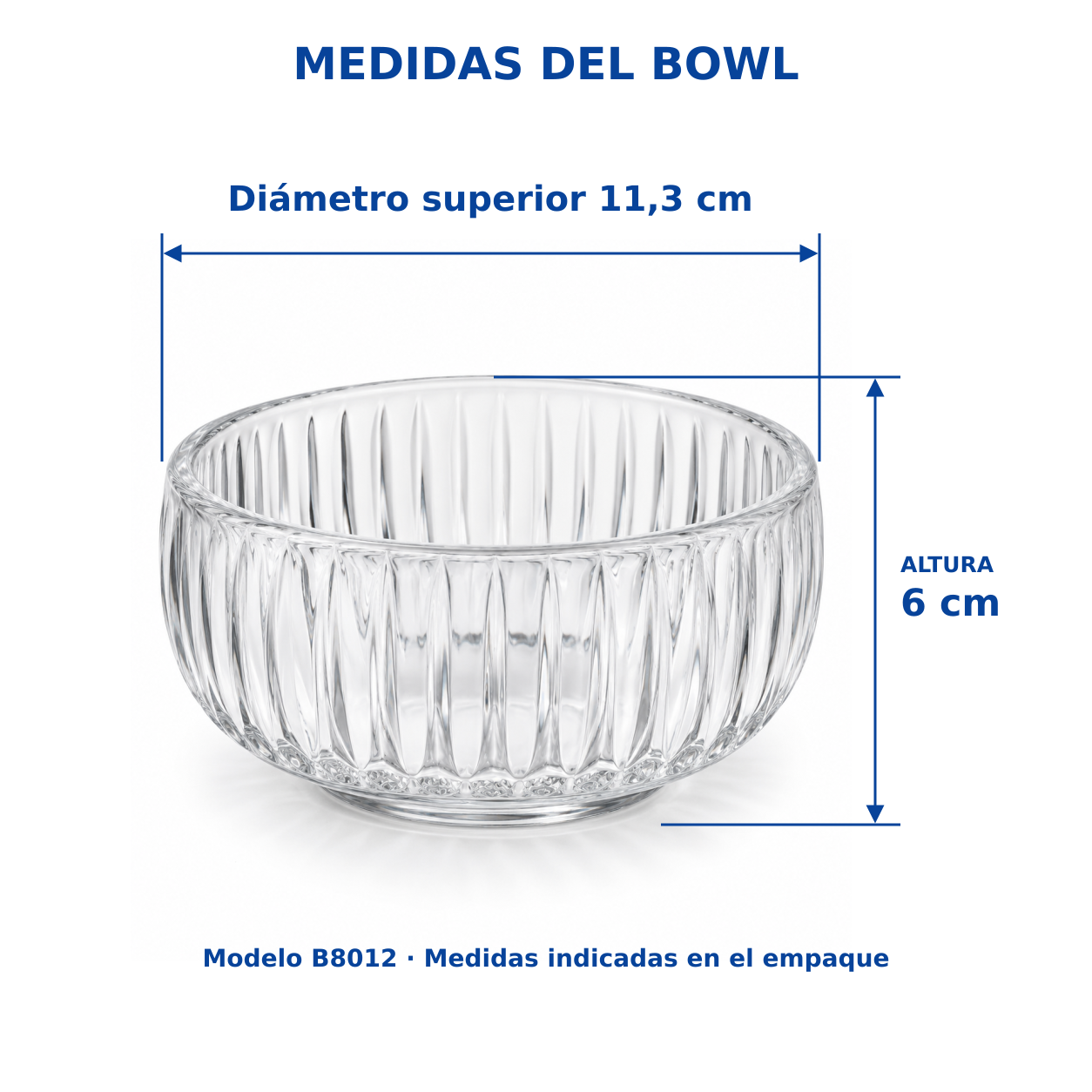 Bowls De Vidrio 6 Piezas 5