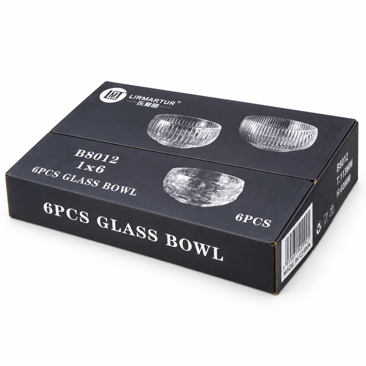 Bowls De Vidrio 6 Piezas 8