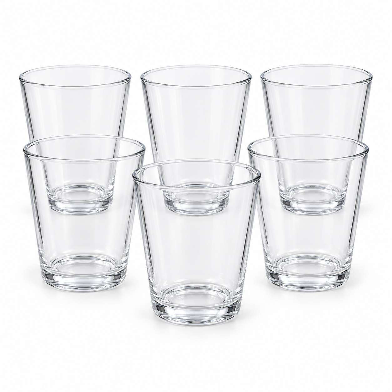 Set De Vaso De Vidrio X6 PZS 1
