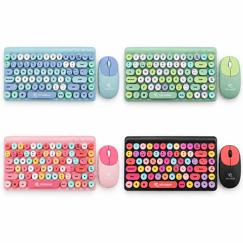 Teclado Mécanico Inalámbrico + Mouse Inalámbrico