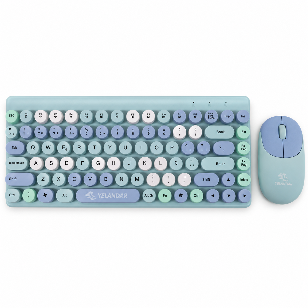 Teclado Mécanico Inalámbrico + Mouse Inalámbrico 6