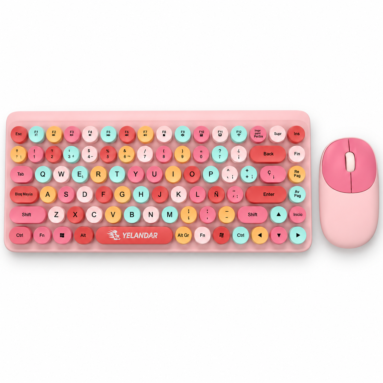 Teclado Mécanico Inalámbrico + Mouse Inalámbrico 7