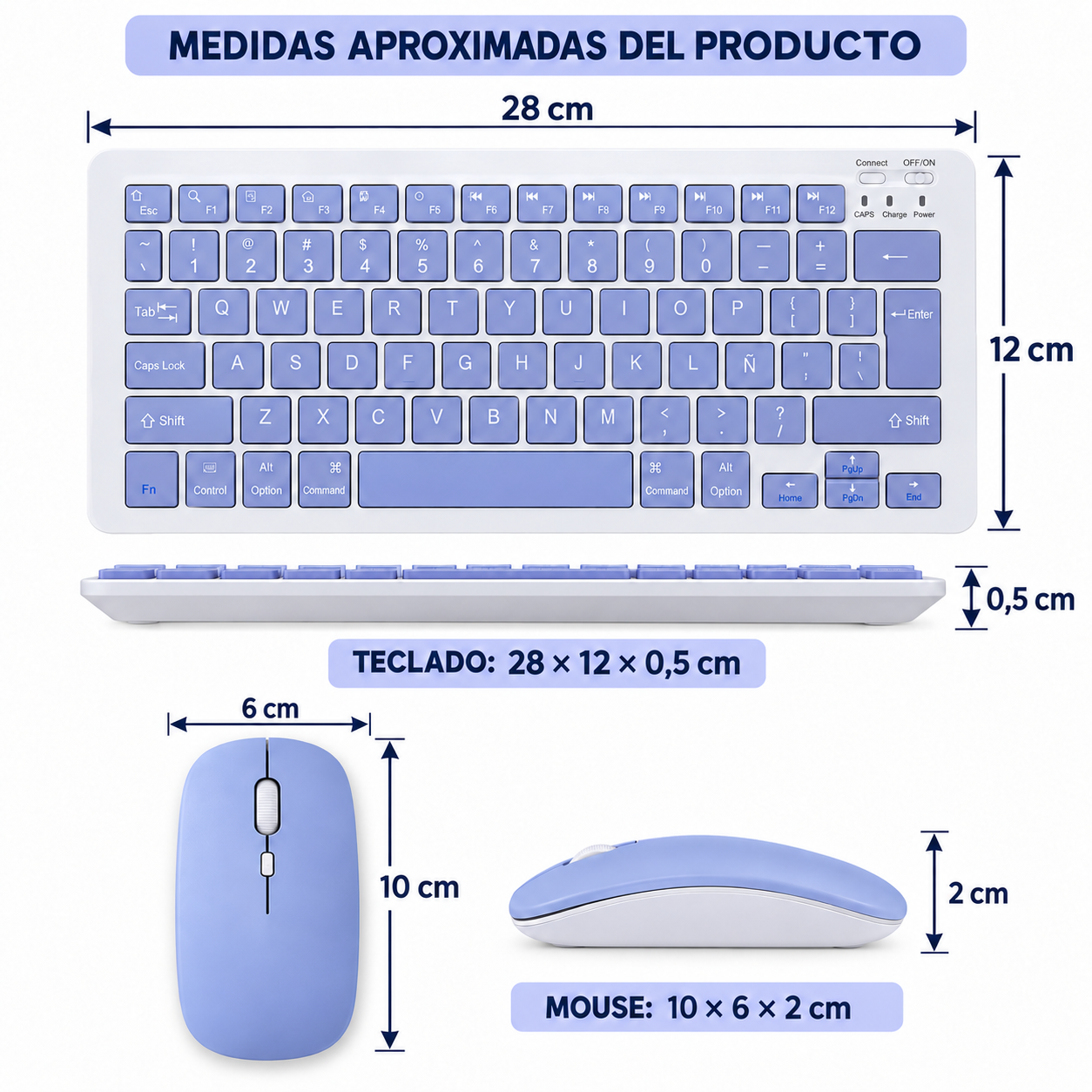 Teclado + Mouse Inalámbrico 4