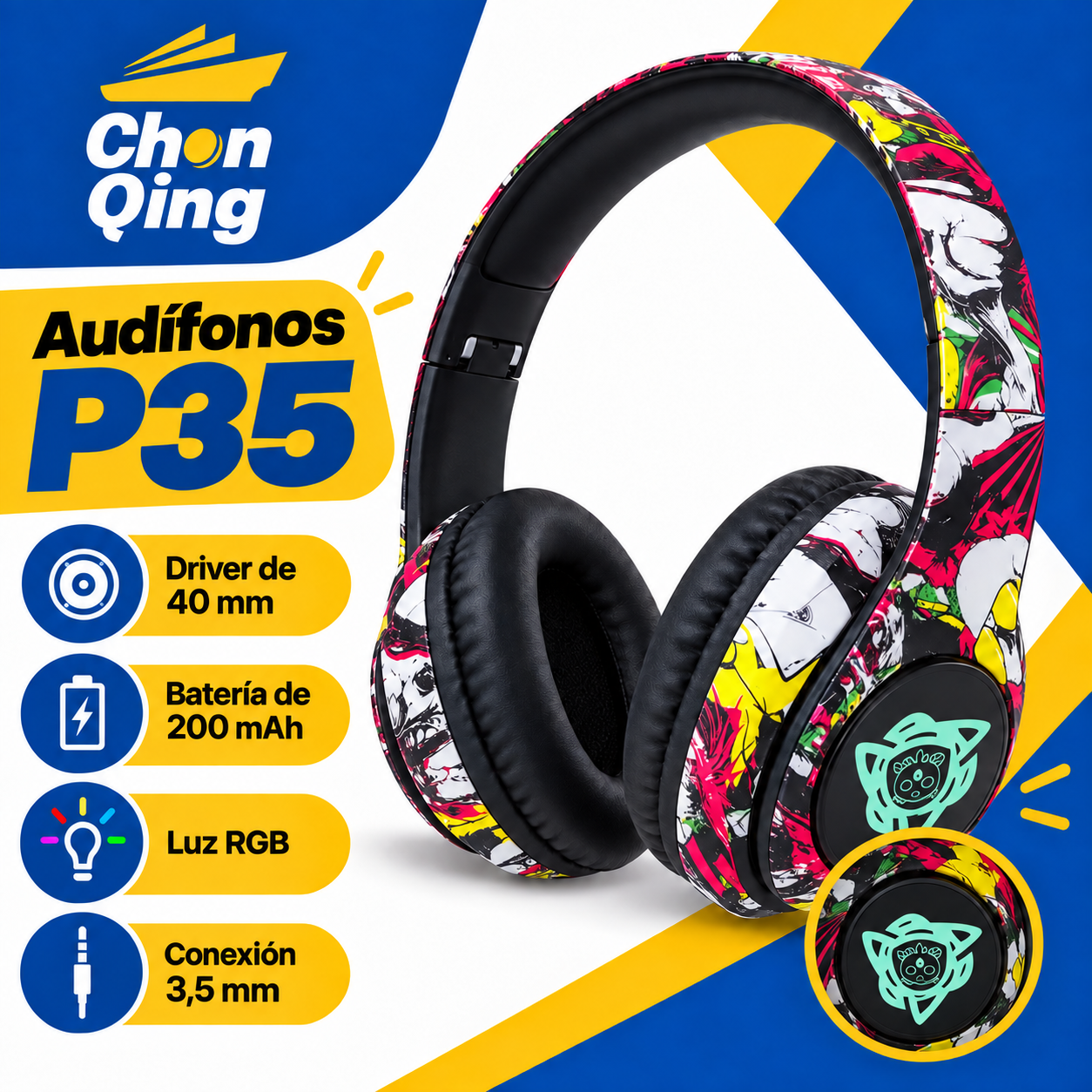 Audifonos Grafiti P35 3