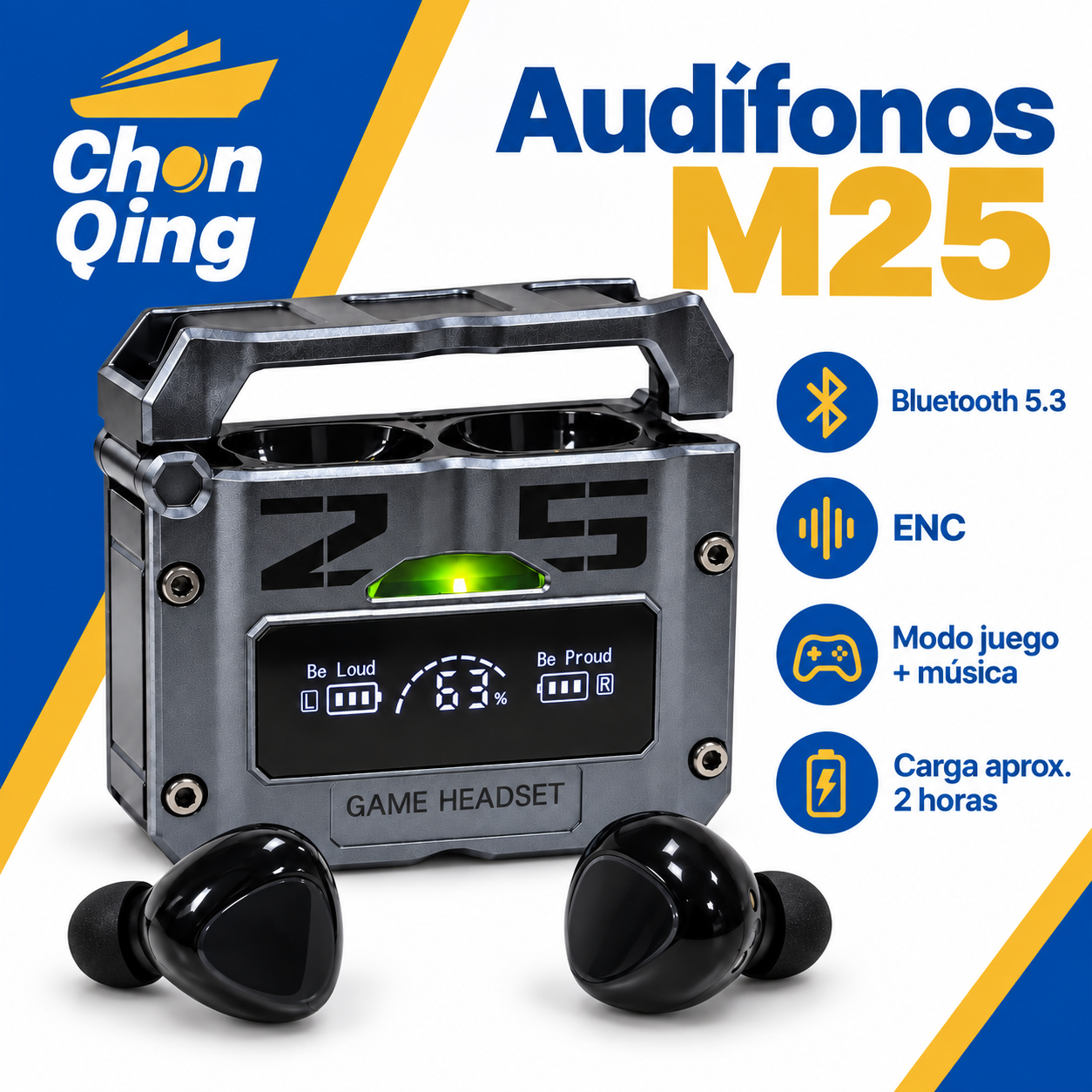 Audifonos Inalámbricos M25 3