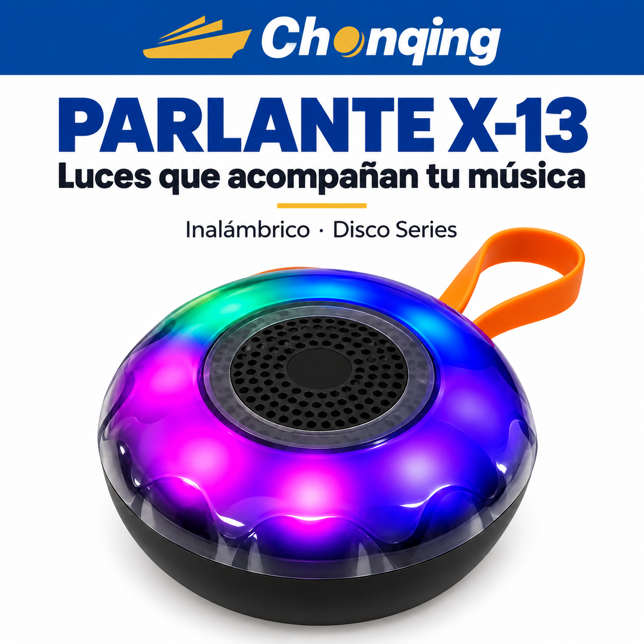 MINI PARLANTE RGB DE 3P X-13 3