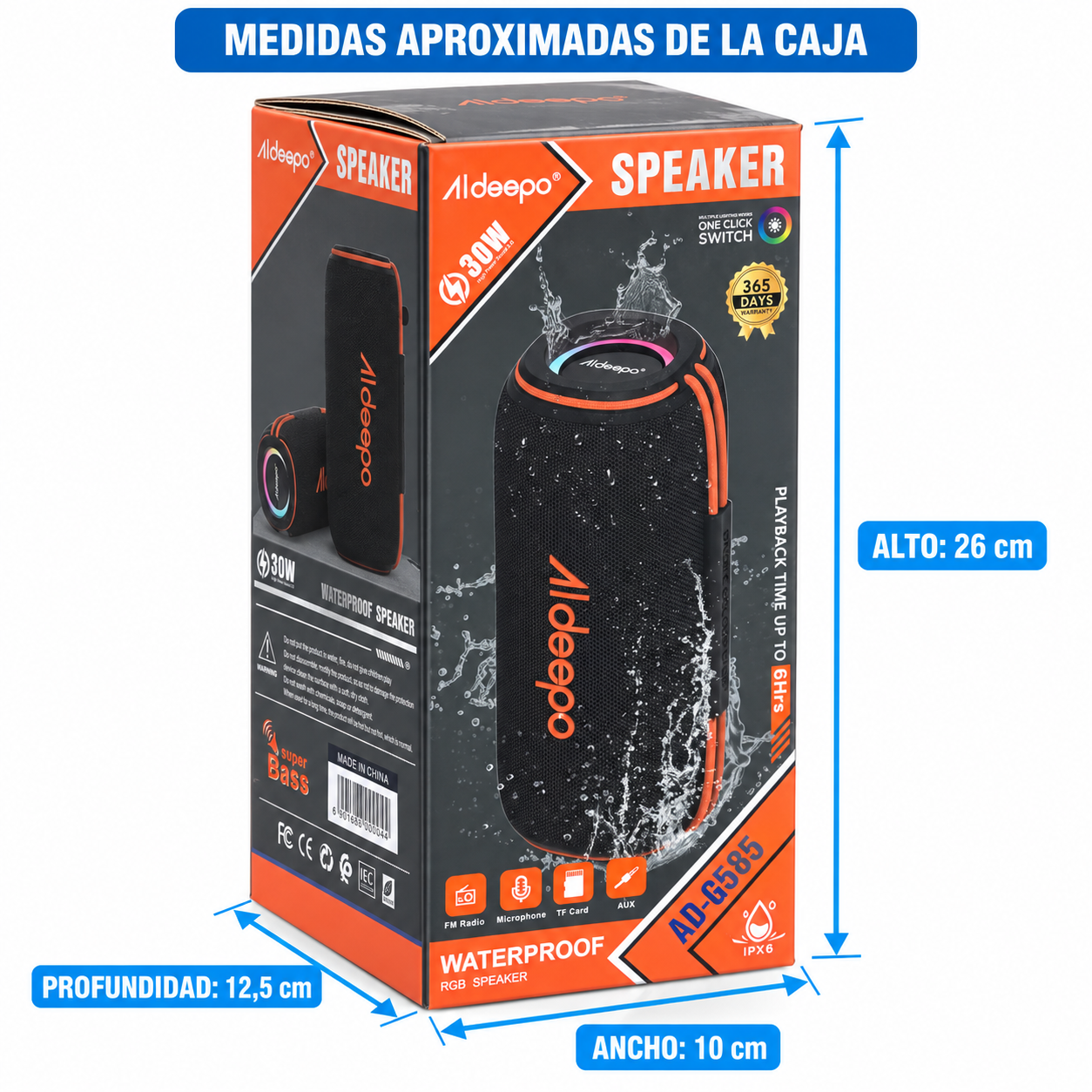 Parlante Aldeepo 30W 5
