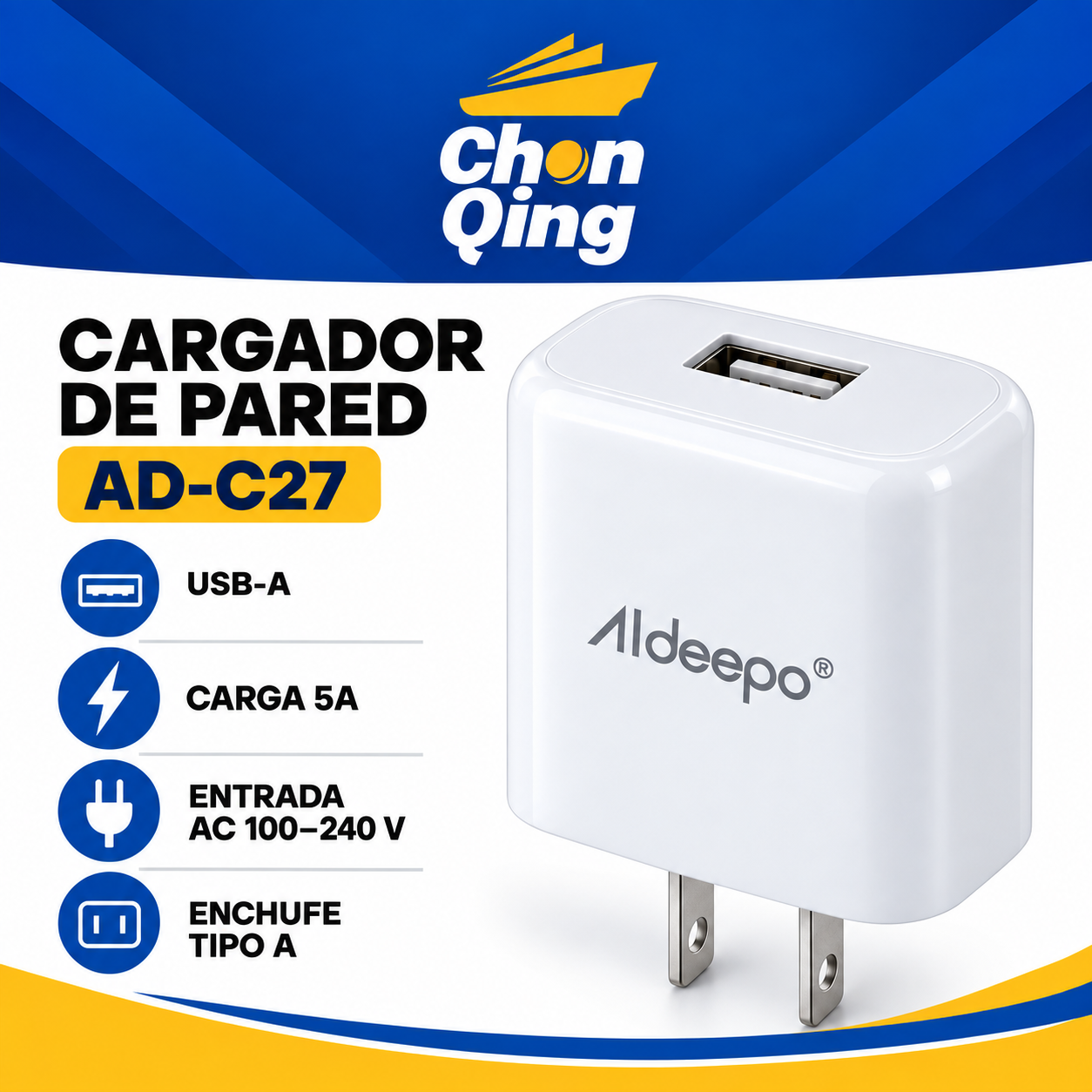 Cargador Aldeepo 5A 3