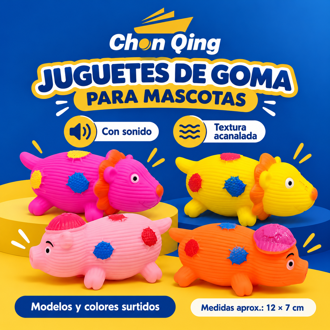 Juguete Mordedor Para Mascota (Animales) 4