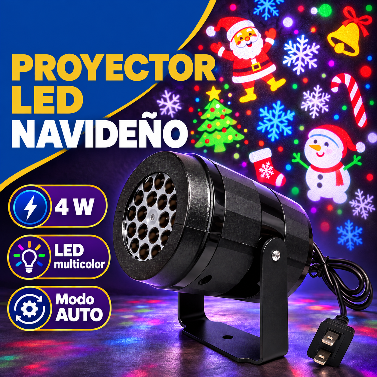 PROYECTOR LED NAVIDEÑO 3