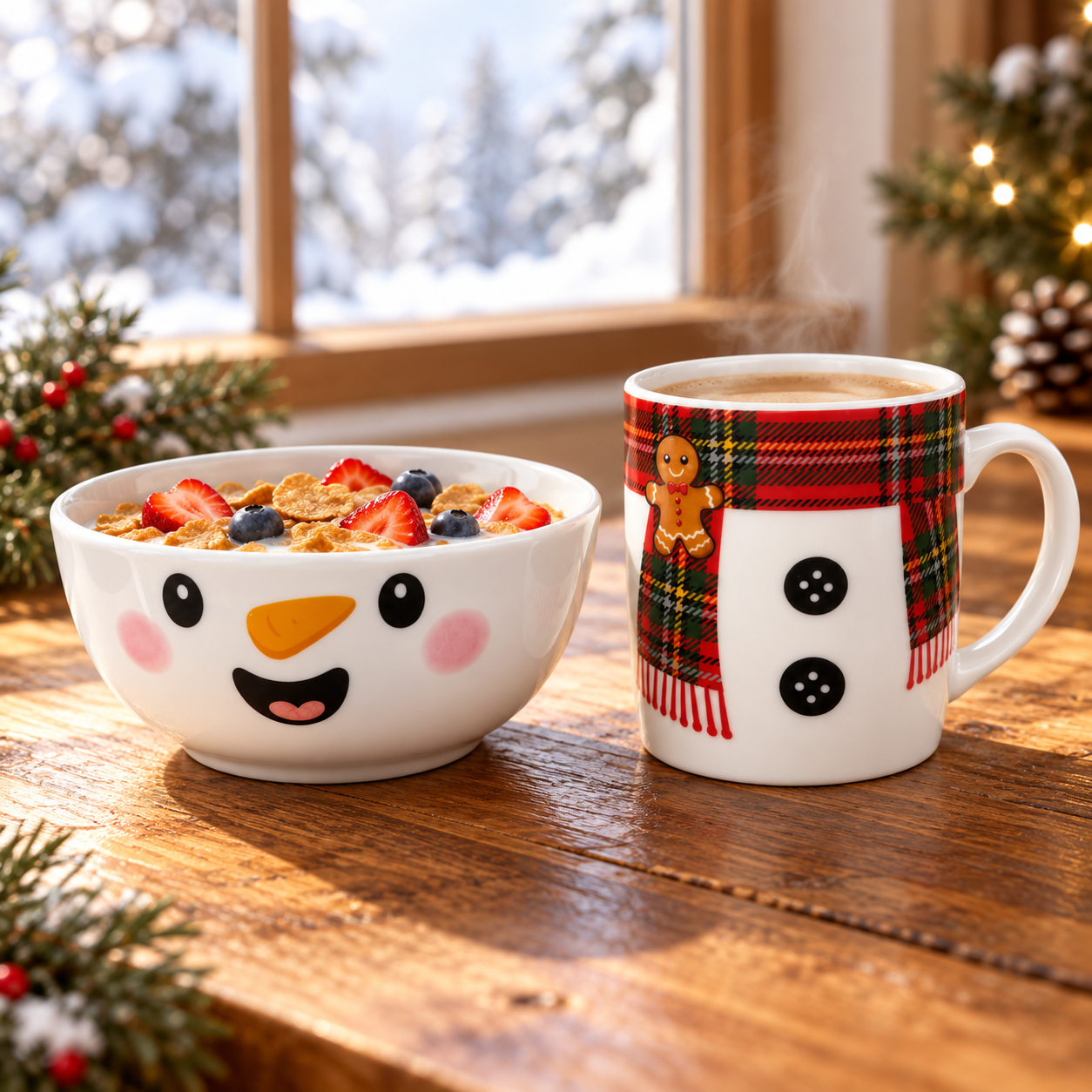 SET NAVIDEÑO TAZA + BOWL 2