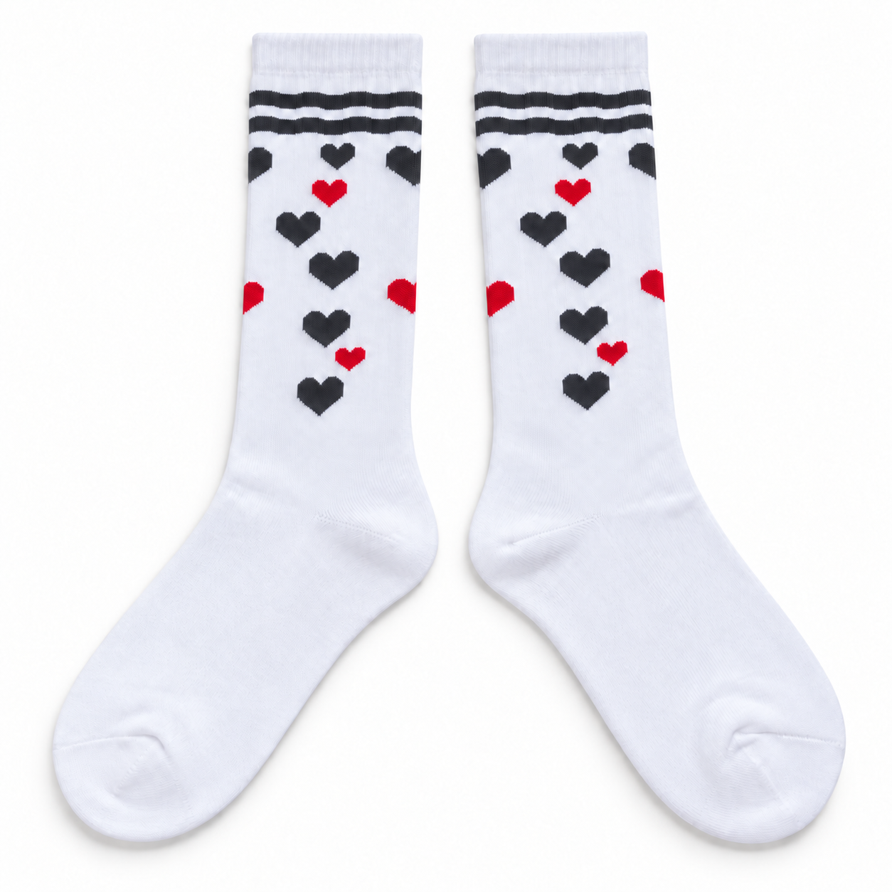 Medias Largas Con Corazones 4