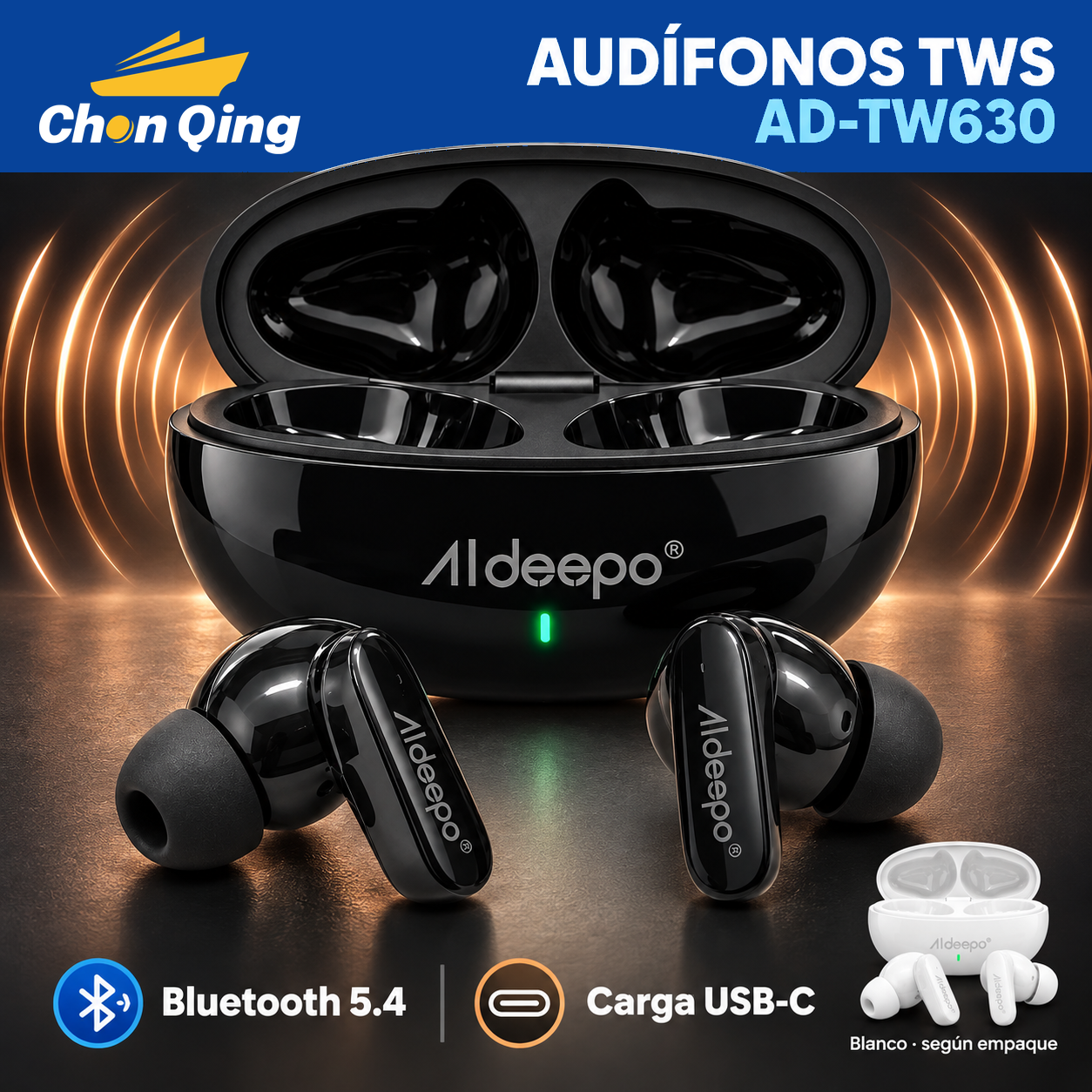 Audífonos TWS Aldeepo 3